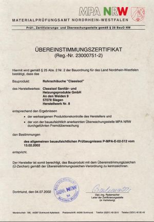 Rohrschläuche "Classisol"
